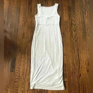 Athleta Women’s XS Grey Maxi Dress Straight Fit w/Low-Cut Back